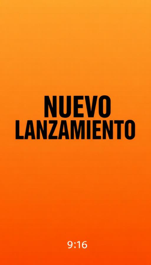 Plantilla naranja Nuevo Lanzamiento