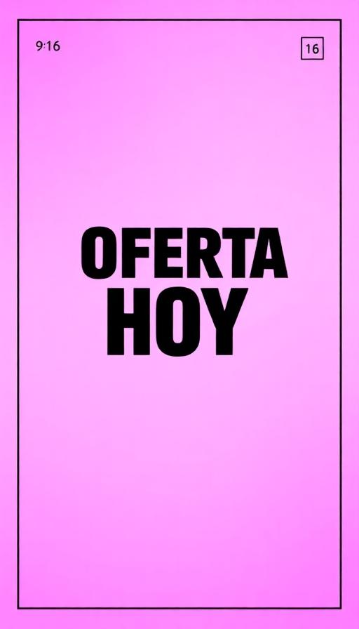 Plantilla rosa Oferta Hoy
